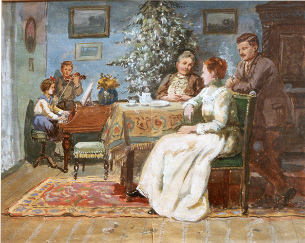 Weihnachtsabend bei Familie Jivoin