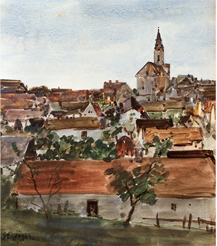 Guttenbrunn, Blick zur Kirche