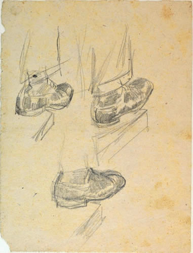 Skizze 3 Schuhe