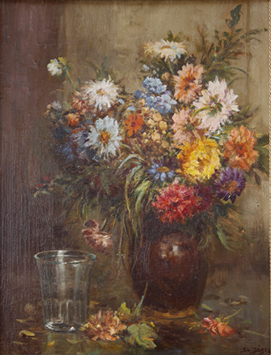 Blumenstrauß, Wasserglas