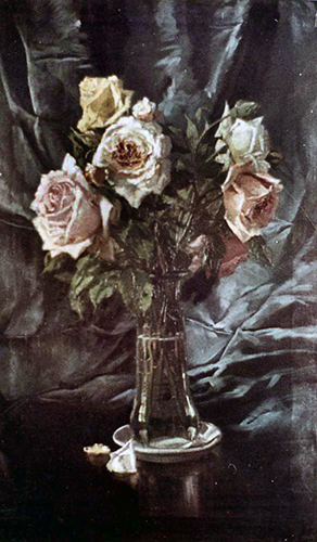 Rosen in einer Glasvase