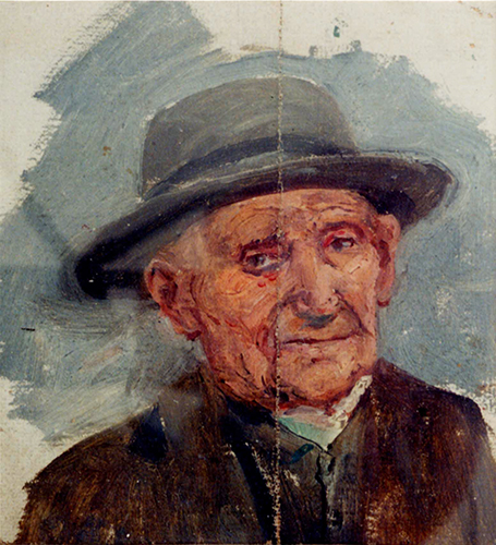 Alter Mann mit Hut