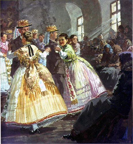 Guttenbrunn, Tanz im Saal