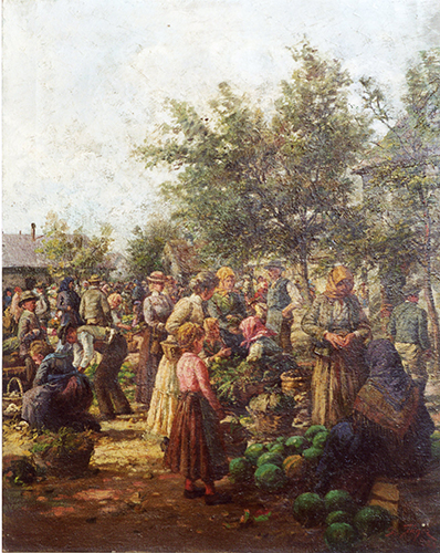 Wochenmarkt - Melonenverkäufer