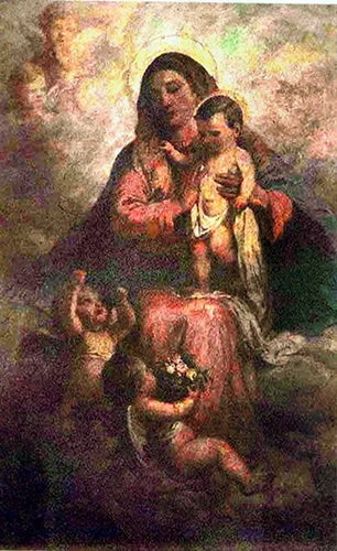 Madonna mit Kind und Engeln