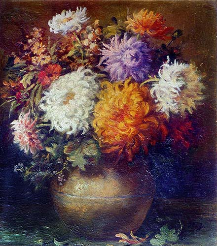 Chrysanthemen in der Vase