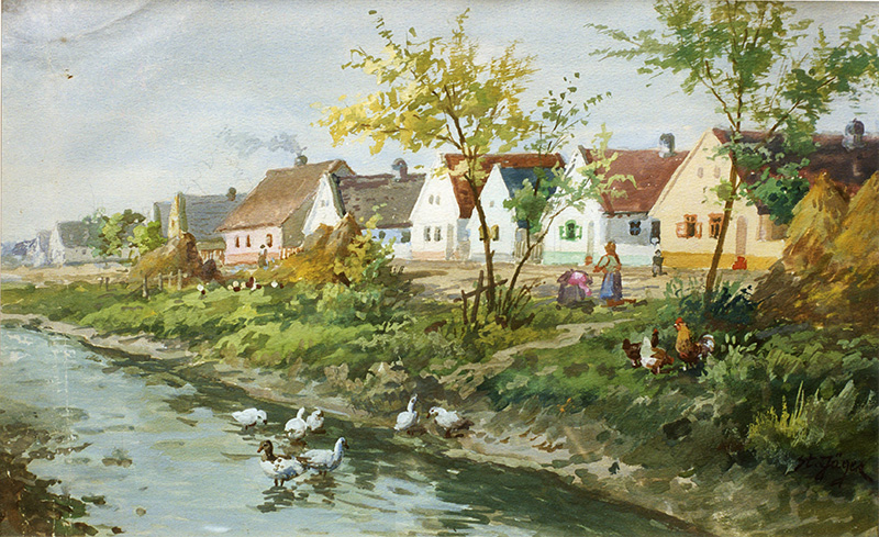 Dorfrand am Kanal