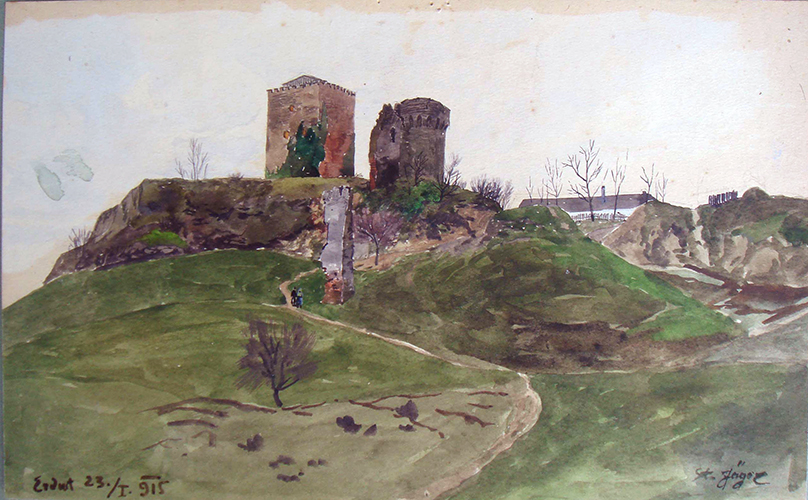Ruinen - zwei mittelalterliche Türme (Erdet)