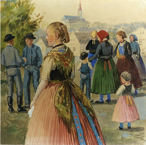Mädchen in Festtagstracht – Guttenbrunn