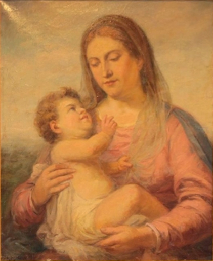 Madonna mit Kind und Engeln