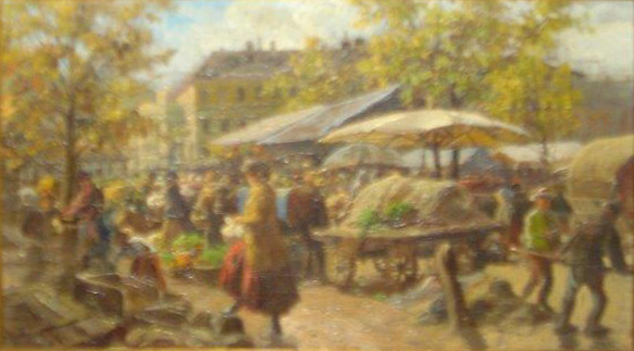 Markt in der Großstadt